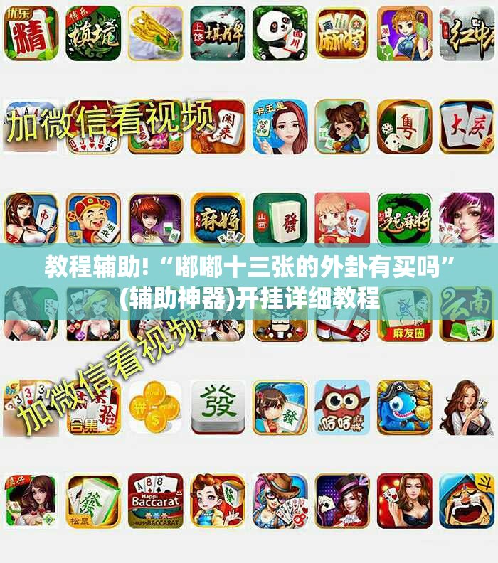 教程辅助!“嘟嘟十三张的外卦有买吗	”(辅助神器)开挂详细教程