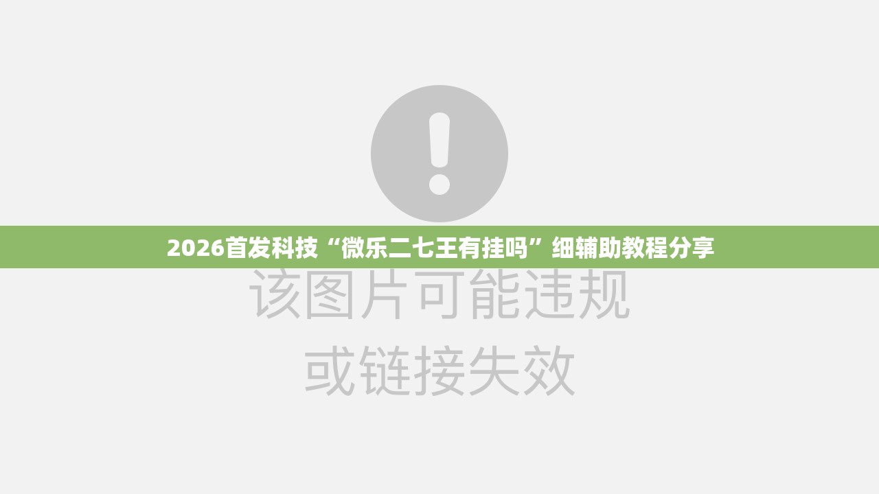 2026首发科技“微乐二七王有挂吗	”细辅助教程分享
