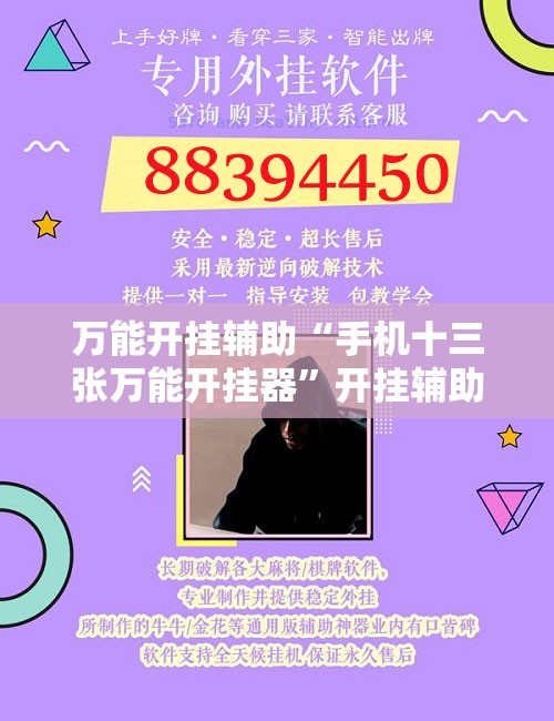 万能开挂辅助“手机十三张万能开挂器”开挂辅助脚本+详细开挂安装教程
