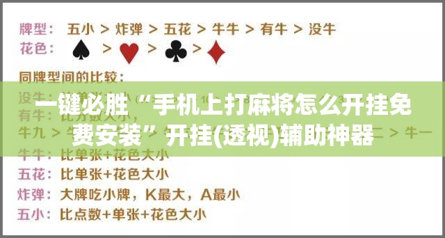 一键必胜“手机上打麻将怎么开挂免费安装	”开挂(透视)辅助神器