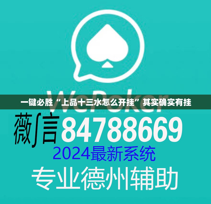 一键必胜“上品十三水怎么开挂”其实确实有挂