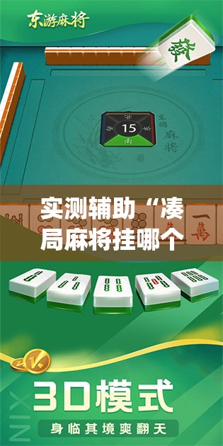 实测辅助“凑局麻将挂哪个软件最厉害”开挂(透视)辅助神器
