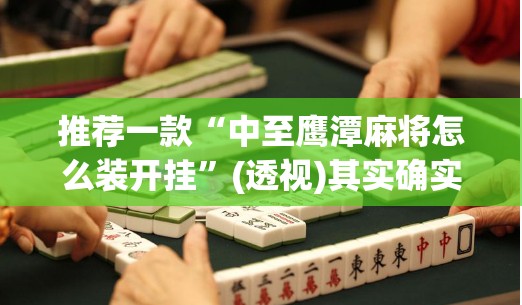 推荐一款“中至鹰潭麻将怎么装开挂”(透视)其实确实有挂