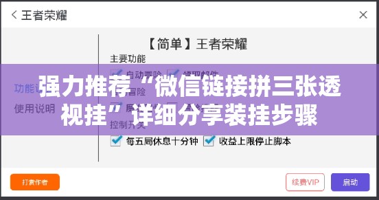 强力推荐“微信链接拼三张透视挂”详细分享装挂步骤