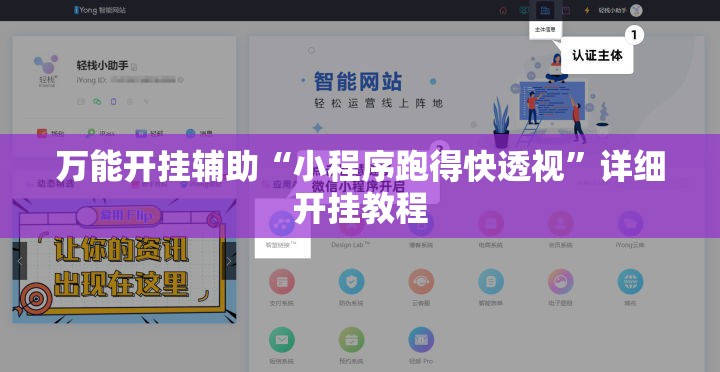万能开挂辅助“小程序跑得快透视”详细开挂教程