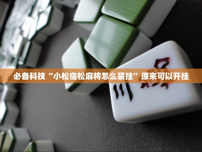 必备科技“小松宿松麻将怎么装挂”原来可以开挂
