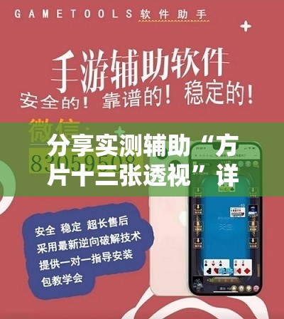 分享实测辅助“方片十三张透视”详细外挂透视辅助软件教程