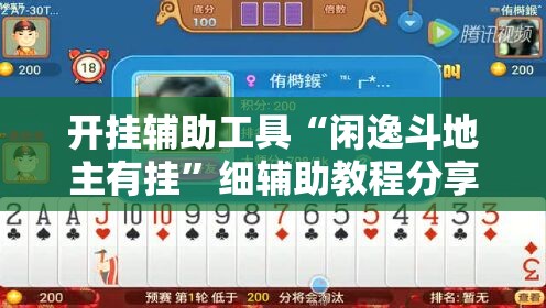 开挂辅助工具“闲逸斗地主有挂	”细辅助教程分享