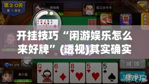 开挂技巧“闲游娱乐怎么来好牌”(透视)其实确实有挂