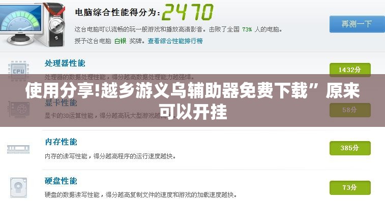 使用分享!越乡游义乌辅助器免费下载”原来可以开挂