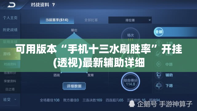 可用版本“手机十三水刷胜率”开挂(透视)最新辅助详细