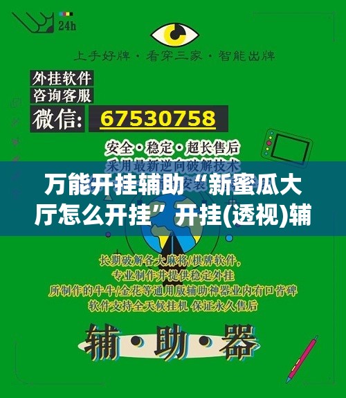 万能开挂辅助“新蜜瓜大厅怎么开挂	”开挂(透视)辅助教程