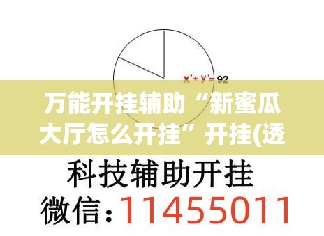 万能开挂辅助“新蜜瓜大厅怎么开挂”开挂(透视)辅助教程