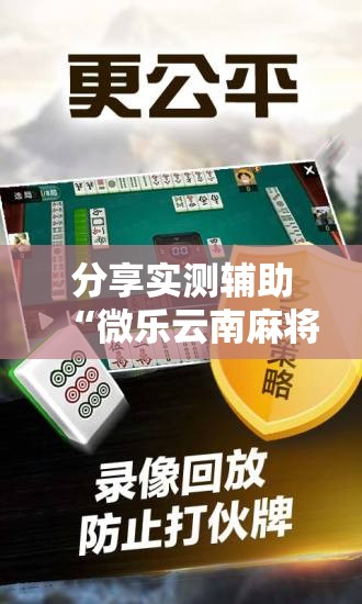 分享实测辅助“微乐云南麻将怎么样才能赢	”开挂辅助脚本+详细开挂安装教程