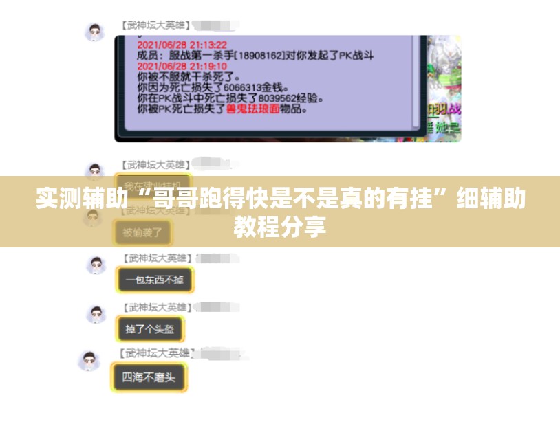 实测辅助“哥哥跑得快是不是真的有挂”细辅助教程分享