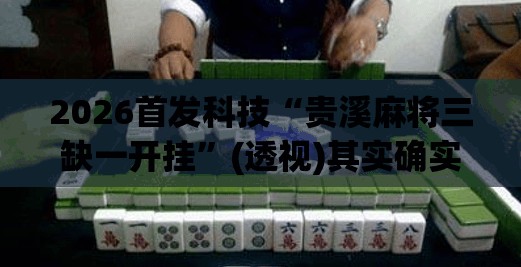 2026首发科技“贵溪麻将三缺一开挂	”(透视)其实确实有挂