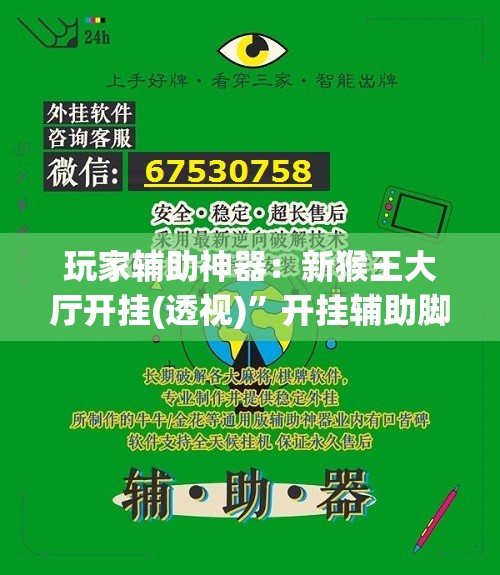 玩家辅助神器：新猴王大厅开挂(透视)	”开挂辅助脚本+详细开挂安装教程