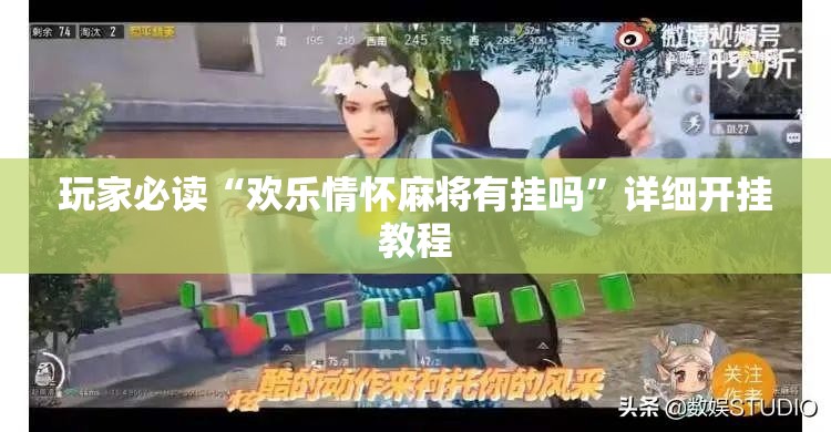 玩家必读“欢乐情怀麻将有挂吗”详细开挂教程