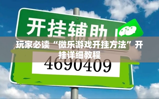 玩家必读“微乐游戏开挂方法	”开挂详细教程