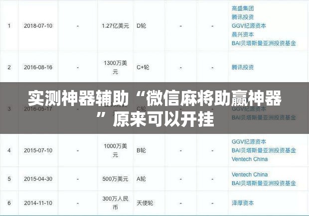 实测神器辅助“微信麻将助赢神器”原来可以开挂