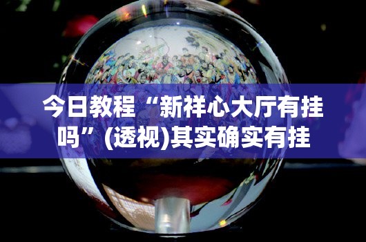今日教程“新祥心大厅有挂吗	”(透视)其实确实有挂