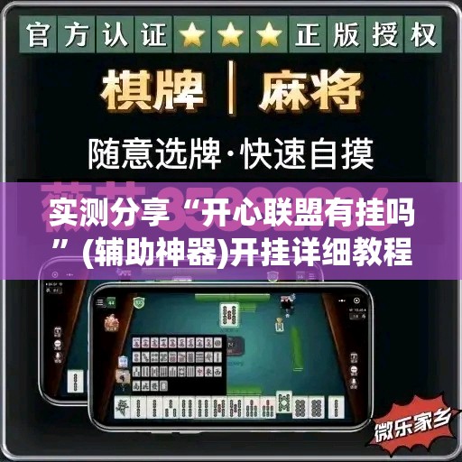 实测分享“开心联盟有挂吗”(辅助神器)开挂详细教程