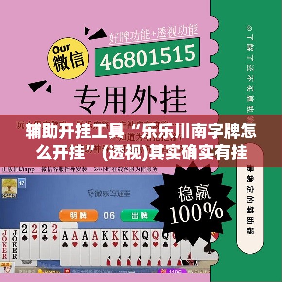 辅助开挂工具“乐乐川南字牌怎么开挂	”(透视)其实确实有挂