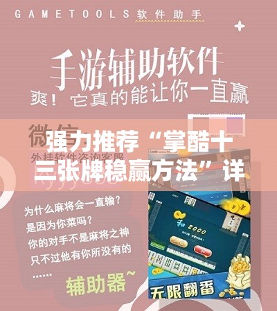 强力推荐“掌酷十三张牌稳赢方法”详细外挂透视辅助软件教程