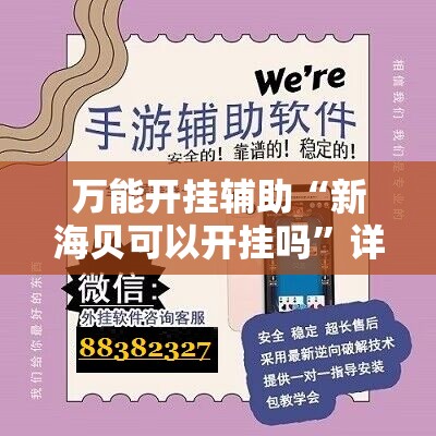 万能开挂辅助“新海贝可以开挂吗”详细开挂教程