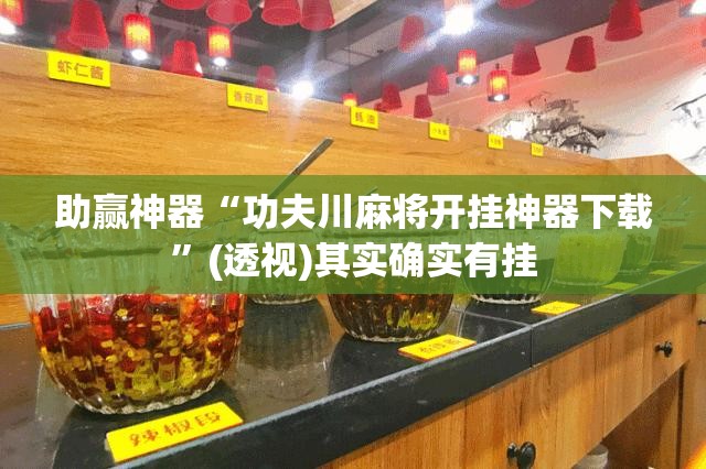 助赢神器“功夫川麻将开挂神器下载”(透视)其实确实有挂