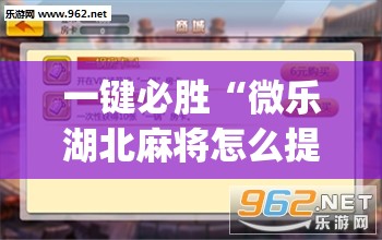 一键必胜“微乐湖北麻将怎么提高胜率(透视)	”开挂辅助脚本+详细开挂安装教程