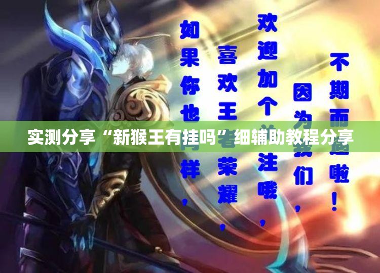 实测分享“新猴王有挂吗”细辅助教程分享