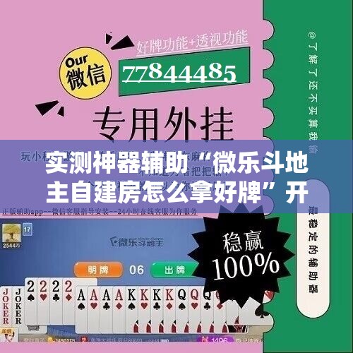 实测神器辅助“微乐斗地主自建房怎么拿好牌”开挂详细教程