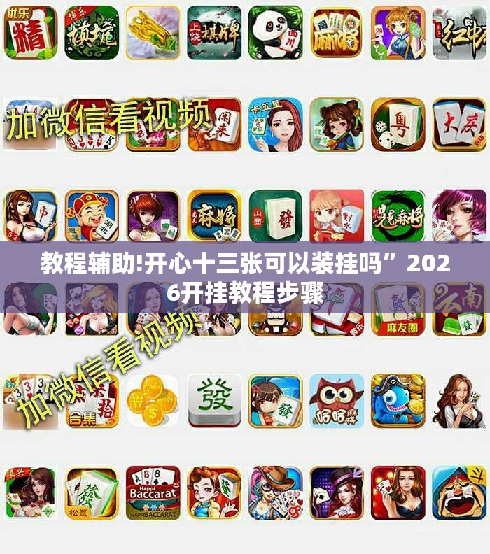 教程辅助!开心十三张可以装挂吗	”2026开挂教程步骤