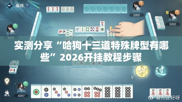 实测分享“哈狗十三道特殊牌型有哪些”2026开挂教程步骤