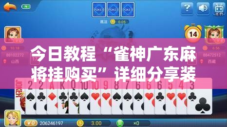 今日教程“雀神广东麻将挂购买”详细分享装挂步骤