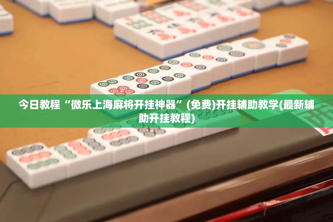 今日教程“微乐上海麻将开挂神器”(免费)开挂辅助教学(最新辅助开挂教程)