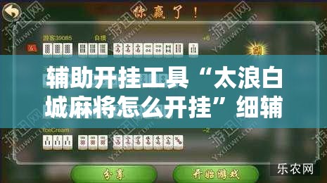 辅助开挂工具“太浪白城麻将怎么开挂”细辅助教程分享