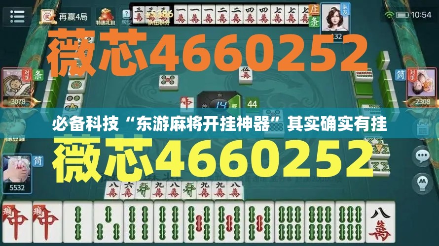 必备科技“东游麻将开挂神器	”其实确实有挂