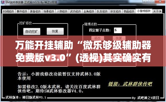 万能开挂辅助“微乐够级辅助器免费版v3.0”(透视)其实确实有挂
