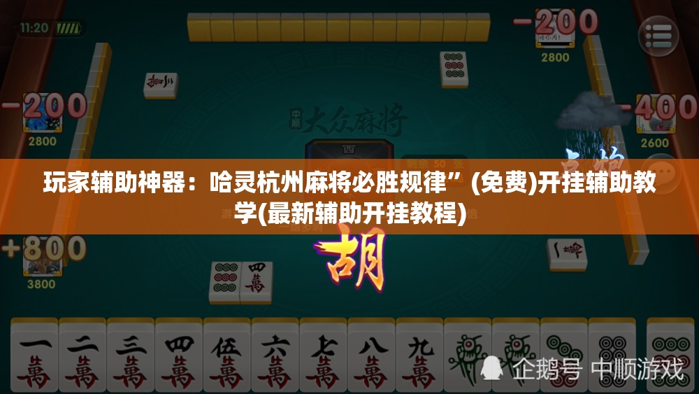 玩家辅助神器：哈灵杭州麻将必胜规律	”(免费)开挂辅助教学(最新辅助开挂教程)