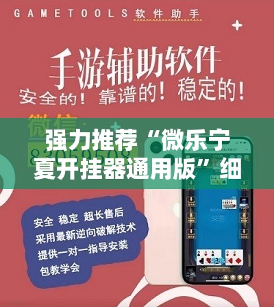 强力推荐“微乐宁夏开挂器通用版”细辅助教程分享