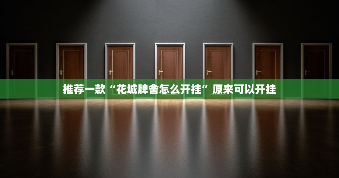 推荐一款“花城牌舍怎么开挂	”原来可以开挂
