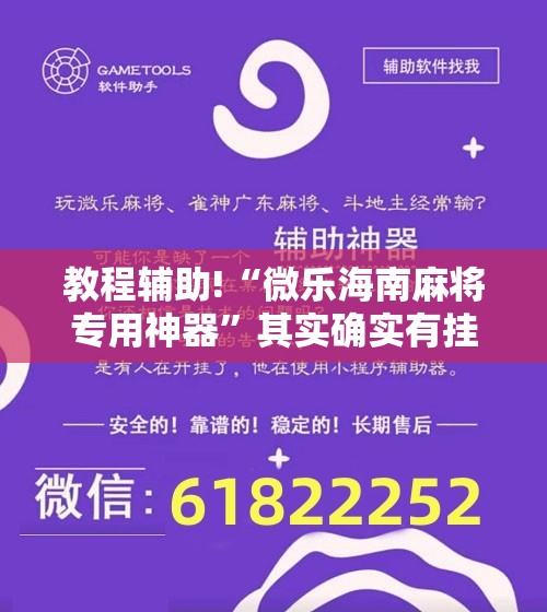 教程辅助!“微乐海南麻将专用神器	”其实确实有挂