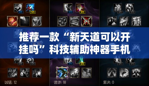 推荐一款“新天道可以开挂吗”科技辅助神器手机版