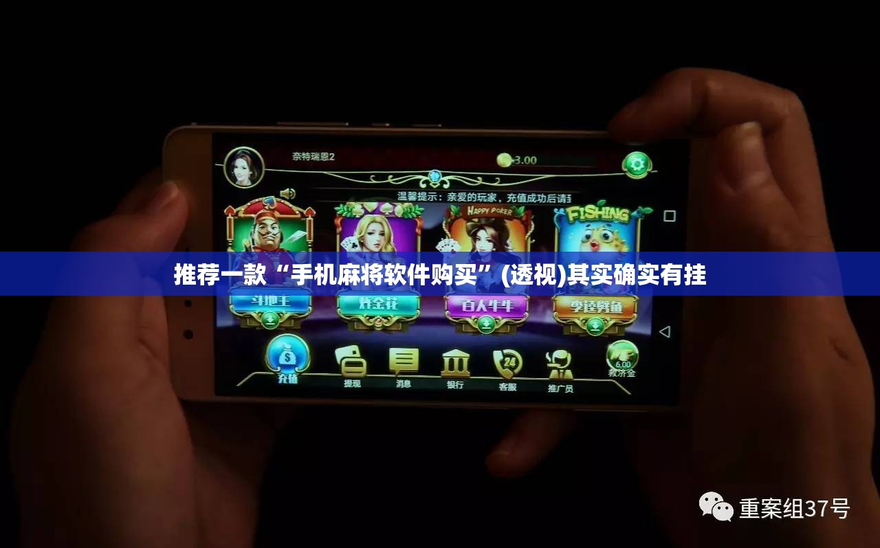 推荐一款“手机麻将软件购买	”(透视)其实确实有挂