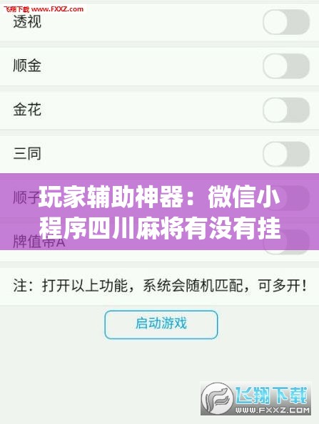 玩家辅助神器：微信小程序四川麻将有没有挂”开挂(透视)辅助教程