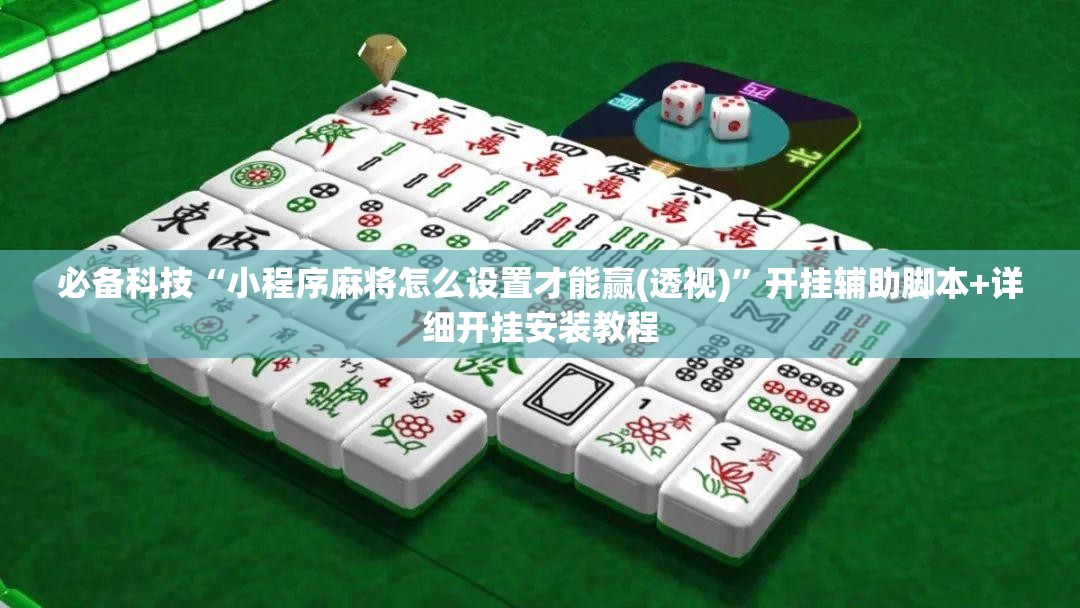 必备科技“小程序麻将怎么设置才能赢(透视)”开挂辅助脚本+详细开挂安装教程