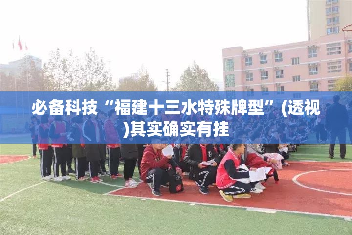 必备科技“福建十三水特殊牌型”(透视)其实确实有挂