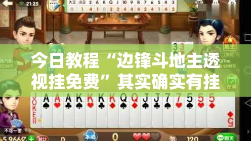 今日教程“边锋斗地主透视挂免费”其实确实有挂